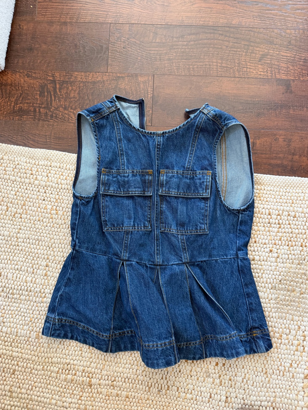 Aligne Peplum Denim Top - Worn once (Also Selling as Set w/ Jeans)